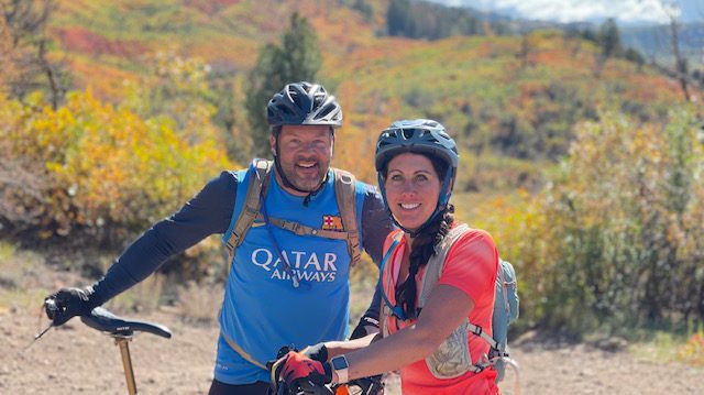 matt and aspen adventure biking